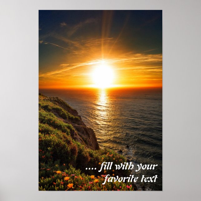Poster Sunset in Cabo de Roca (Frente)
