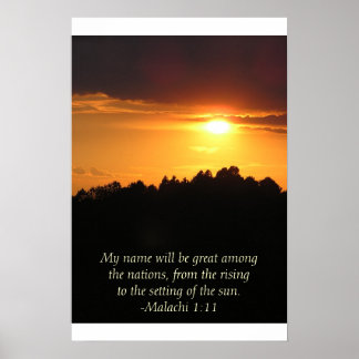 Póster Sunset In The Foothills