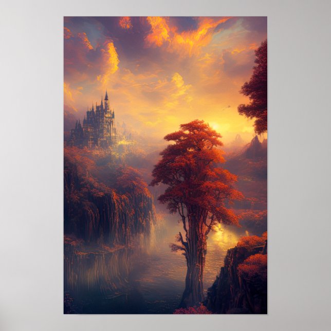 Poster Sunset Kingdom, O Castelo Encantado (Frente)
