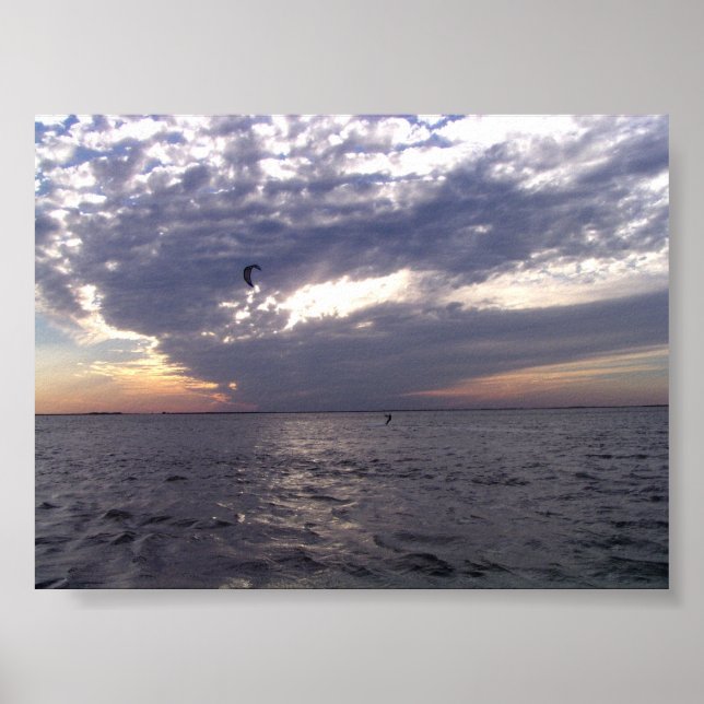 Póster Sunset Kiteboard (Frente)