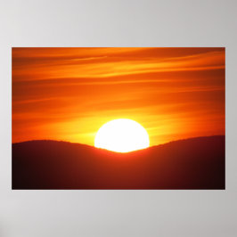 Poster Sunset Laranja