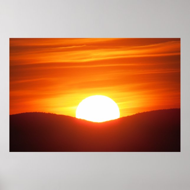 Poster Sunset Laranja (Frente)