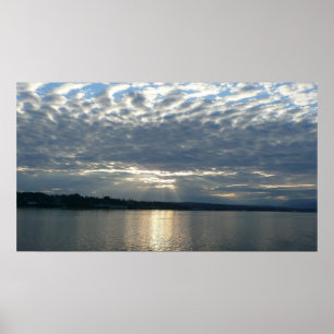 Poster Sunset na Colúmbia Britânica e Canadiana