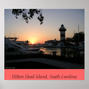 Póster Sunset na Ilha Hilton Head