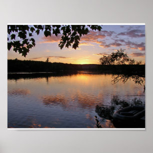 Poster Sunset na Rua do lago.