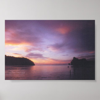 Poster Sunset na Tailândia