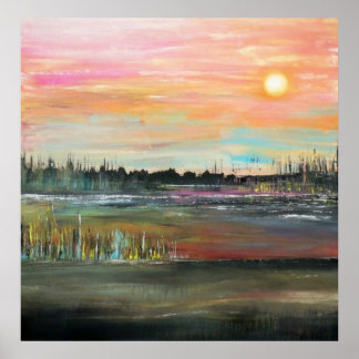 Póster Sunset no Bayou