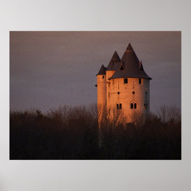Póster Sunset No Castelo Gwynn (Frente)