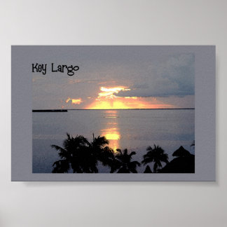 Póster Sunset no Key Largo