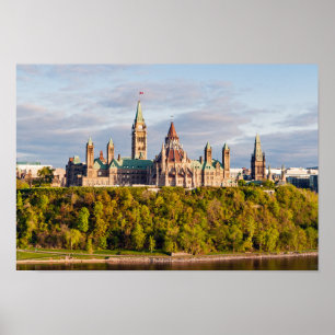Poster Sunset no Parlamento Hill - Ottawa