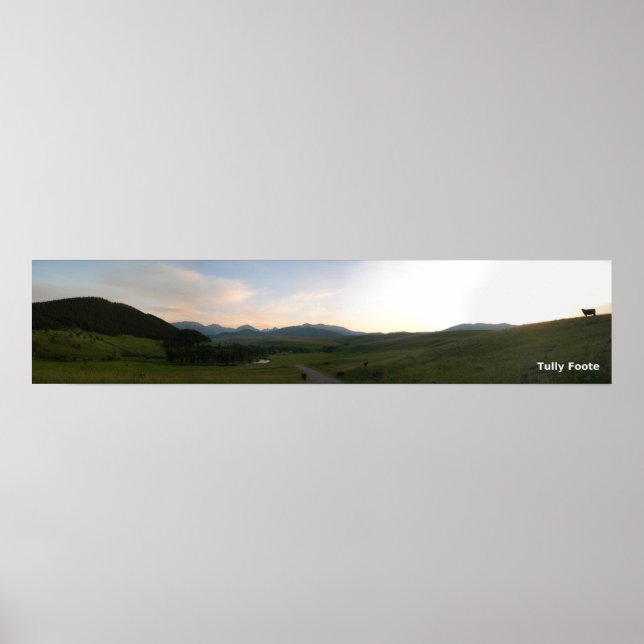 Póster Sunset no Rein Ranch (Frente)
