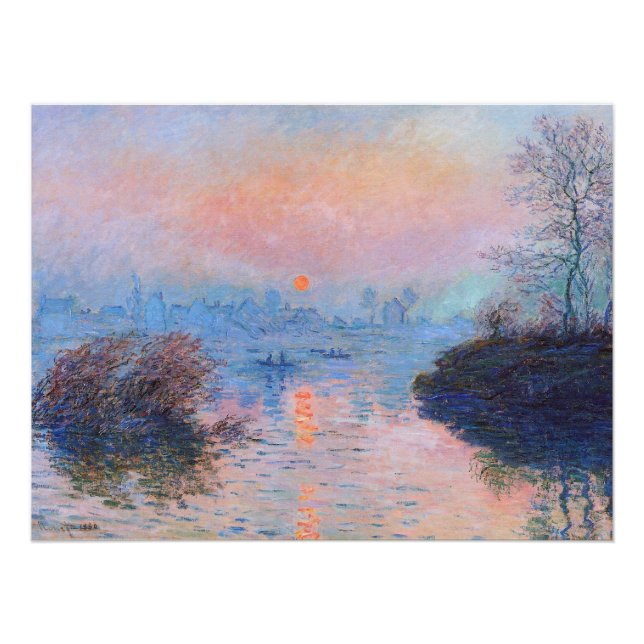 Póster Sunset no Sena Claude Monet P (Frente)