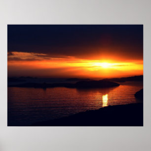 Póster Sunset Noruega 09
