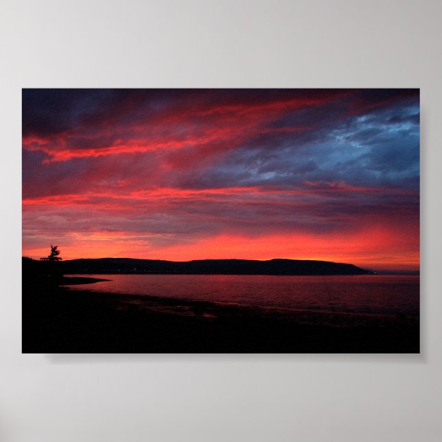 Póster Sunset Nova Escócia (Frente)