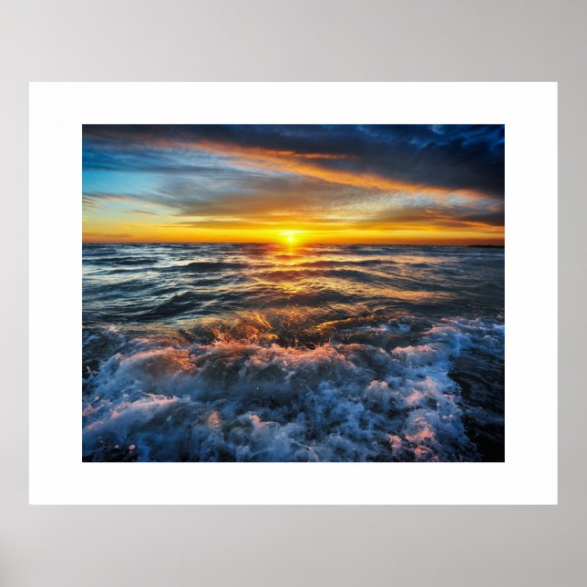 Poster Sunset Oceano (Frente)