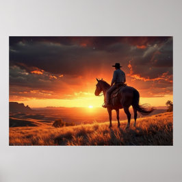 Poster Sunset Ocidental (24 x 36)