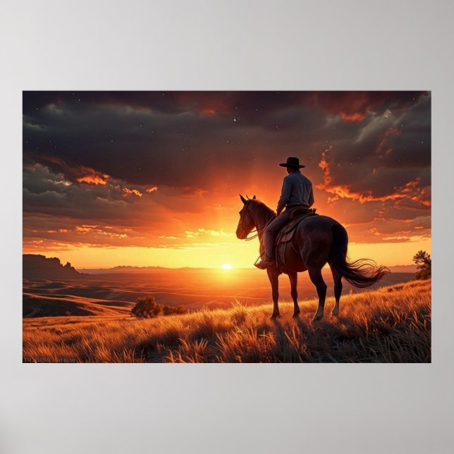 Poster Sunset Ocidental (24 x 36) (Frente)