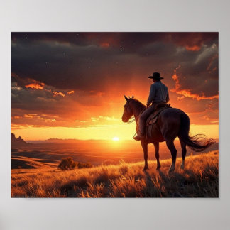 Poster Sunset Ocidental (8 x 10)