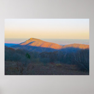Poster Sunset on Old Rag Mountain, Shenandoah NP, VA