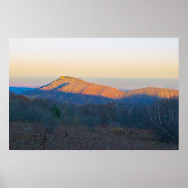 Poster Sunset on Old Rag Mountain, Shenandoah NP, VA (Frente)