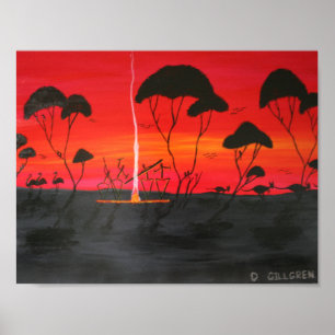 Póster Sunset original