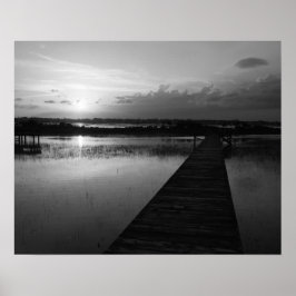 Poster Sunset over Banks Channel