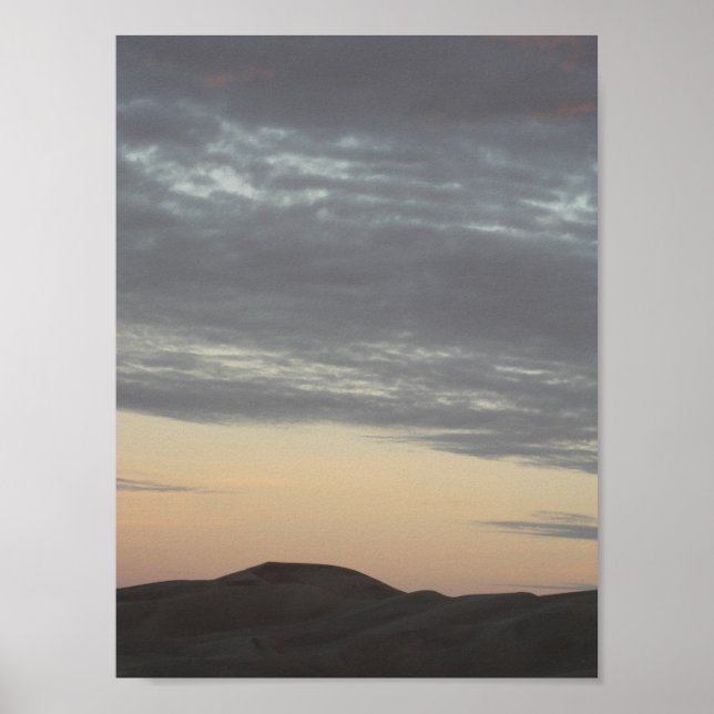 Poster Sunset Over the Excelente Sand Dunes, Colorado (Frente)