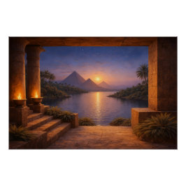 Póster Sunset Over the Nile Poster
