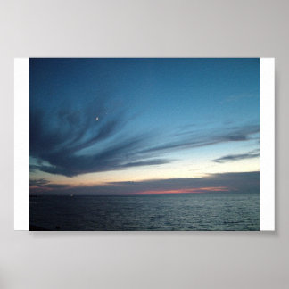 Póster "Sunset Over the Pamlico Sound"