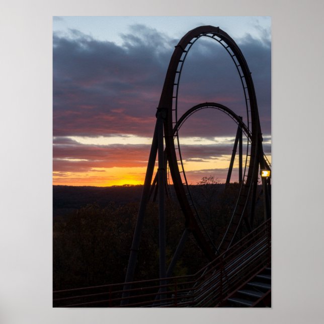 Póster Sunset Over Wilfire (Frente)