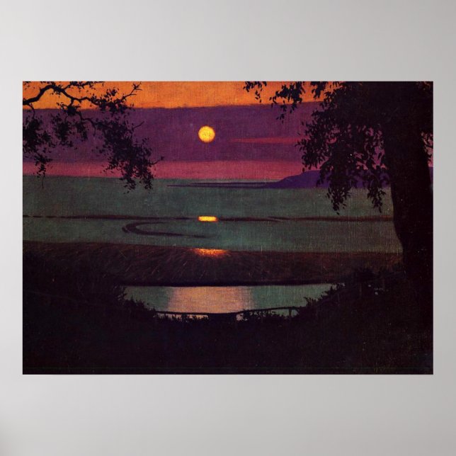 Póster Sunset, pintura de Felix Vallotton (Frente)