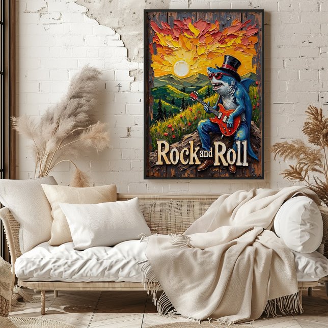 Poster Sunset Serenade: Encore do Tubarão (Criador carregado)