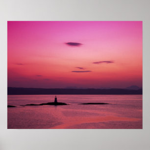 Poster Sunset sobre Ilha de Skye, de Mallaig,