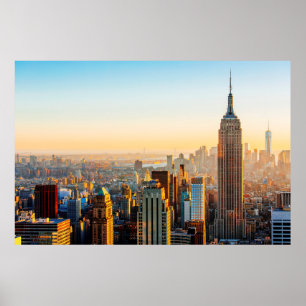 Poster Sunset Sobre Nova York