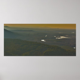 Poster Sunset sobre o Petit Jean River Valley, Arkansas