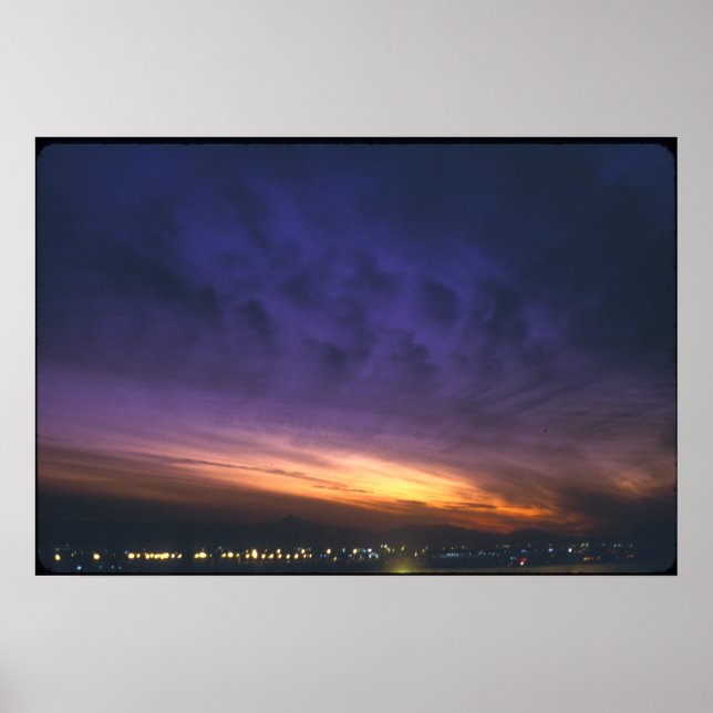 Póster Sunset sobre Phoenix (Frente)