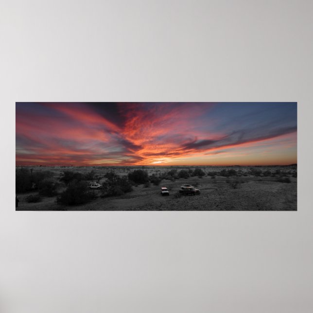 Poster Sunset sobre Yuma (Frente)
