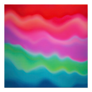 Póster "Sunset Sorbet" Arte Abstrato Colorida