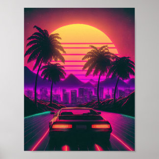 Poster Sunset Sprint: Sintetiza o Skyline