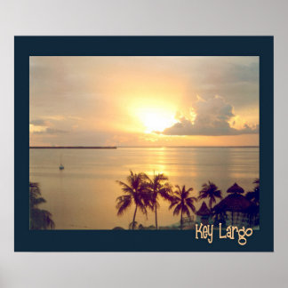 Poster Sunset tropical