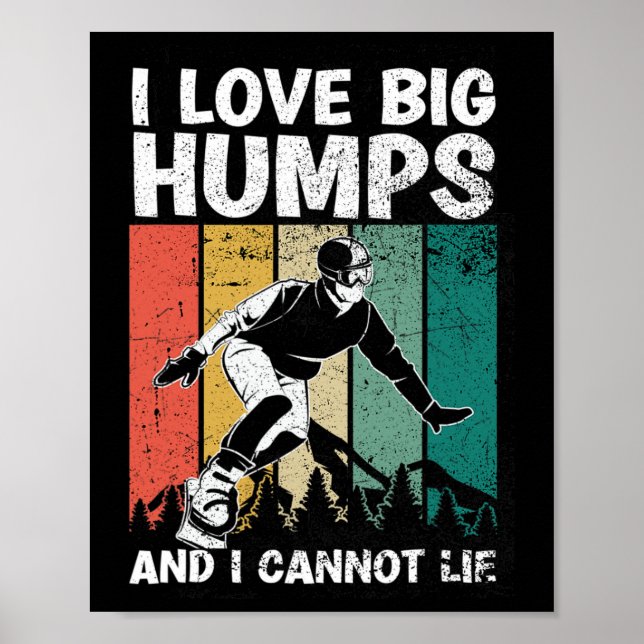 Poster Sunset Vintage Snowboard Snowboarder (Frente)