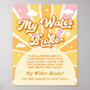 Poster Sunshine Chá de fraldas My Water Broke Game