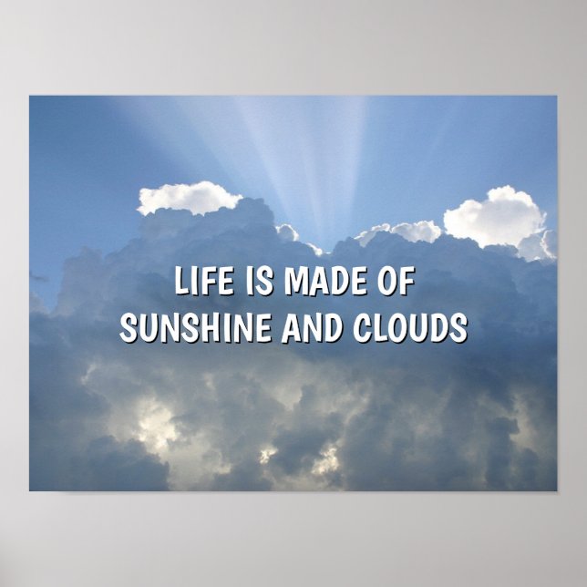 Poster Sunshine E Clouds™ (Frente)