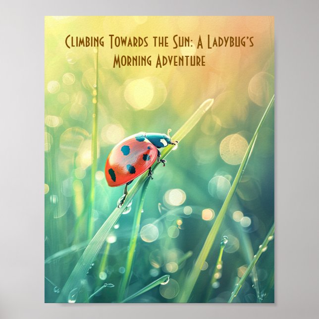 Poster Sunshine Stroll: Ladybug na Manhã brilha (Frente)