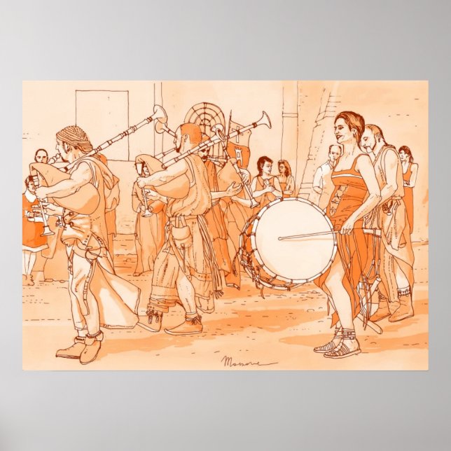 Póster Suonatori medioevali (Frente)