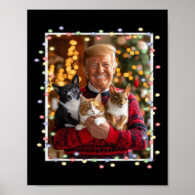 Poster Suor de Natal Trump Pet Pet Lover (Frente)
