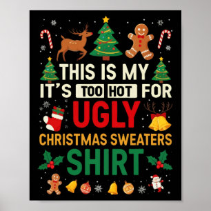 Poster Suores De Natal Muito Feios E Engraçados Homens De