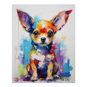 Póster Super Cute Chihuahua Dog Puppy 001 - Xeno Lucilfer