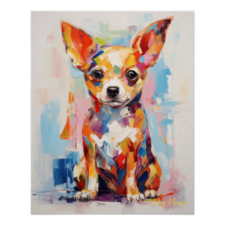Póster Super Cute Chihuahua Dog Puppy 003 - Xeno Lucilfer