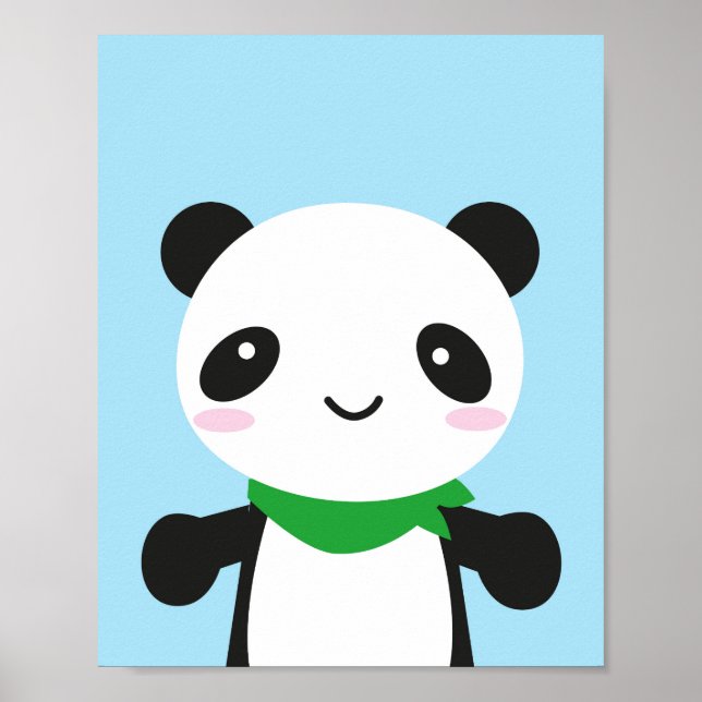 Poster Super Cute Kawaii Panda (Frente)